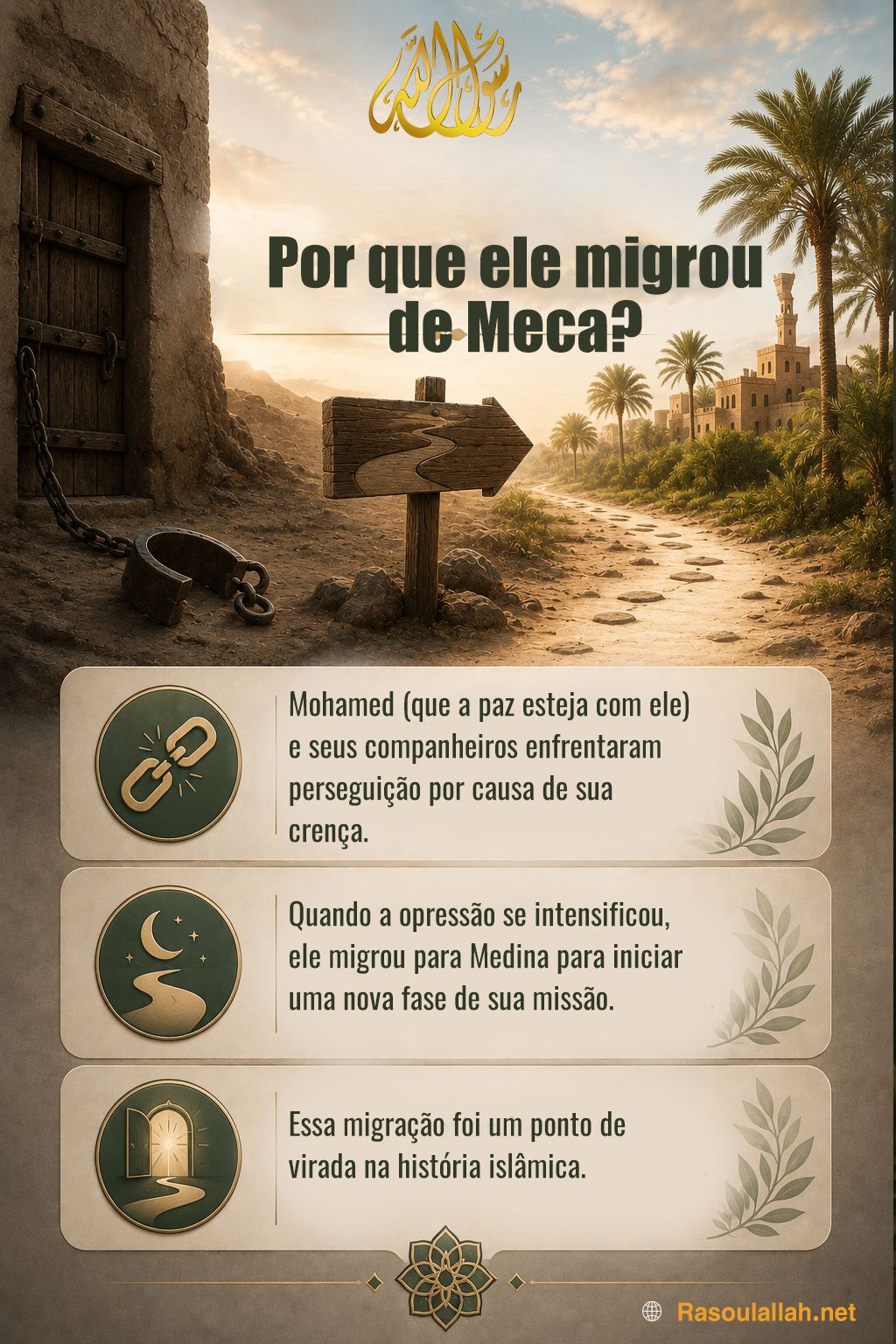 Por que migrou de Meca?
