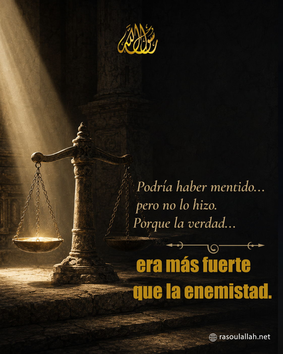 photo_Podría haber mentido... pero no lo hizo. Porque la verdad... era más fuerte que la enemistad.
