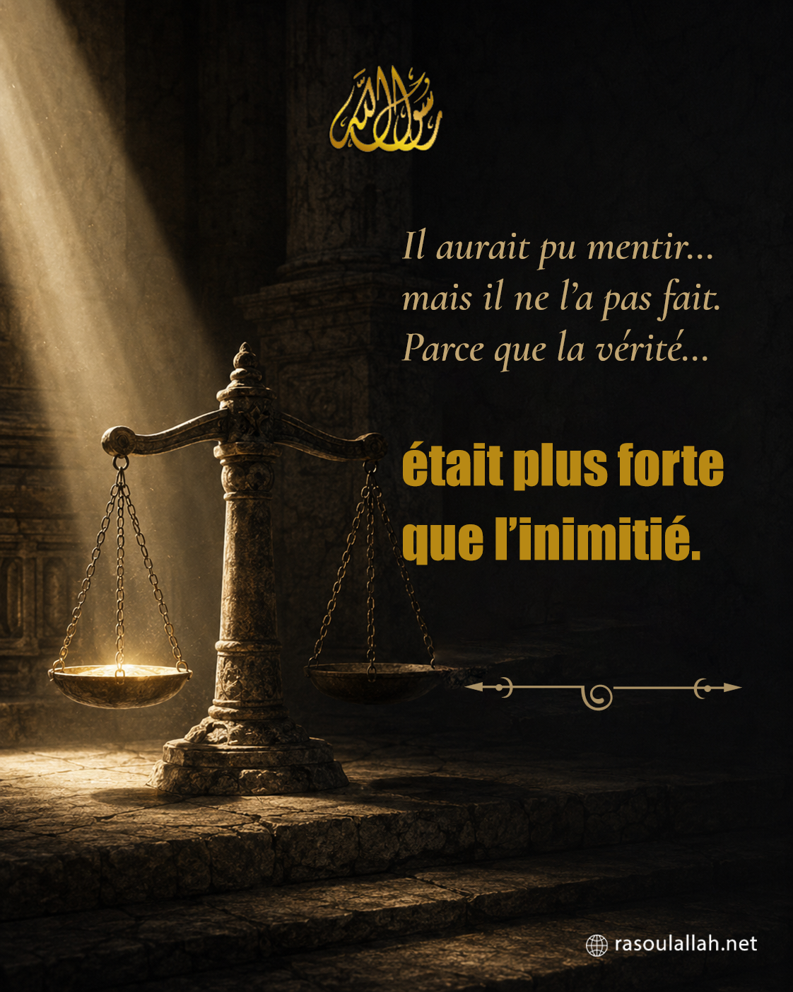 photo_ Il aurait pu mentir... mais il ne l'a pas fait. Parce que la vérité... était plus forte que l'inimitié.